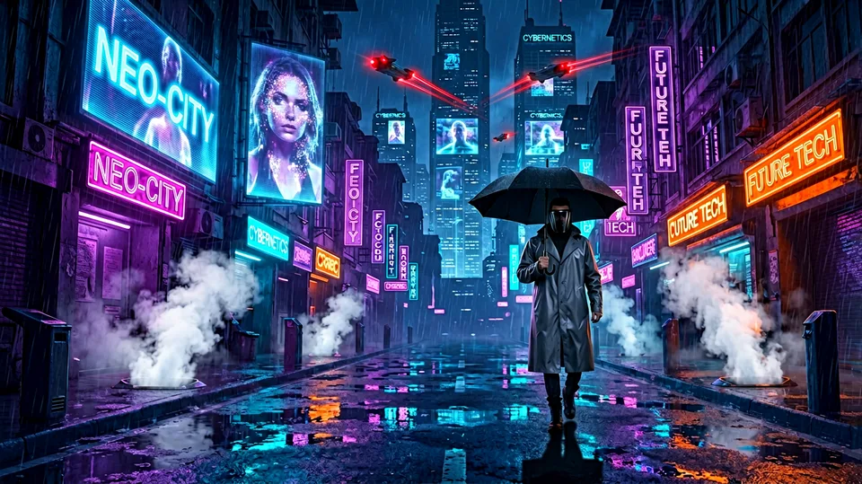 赛博朋克街道